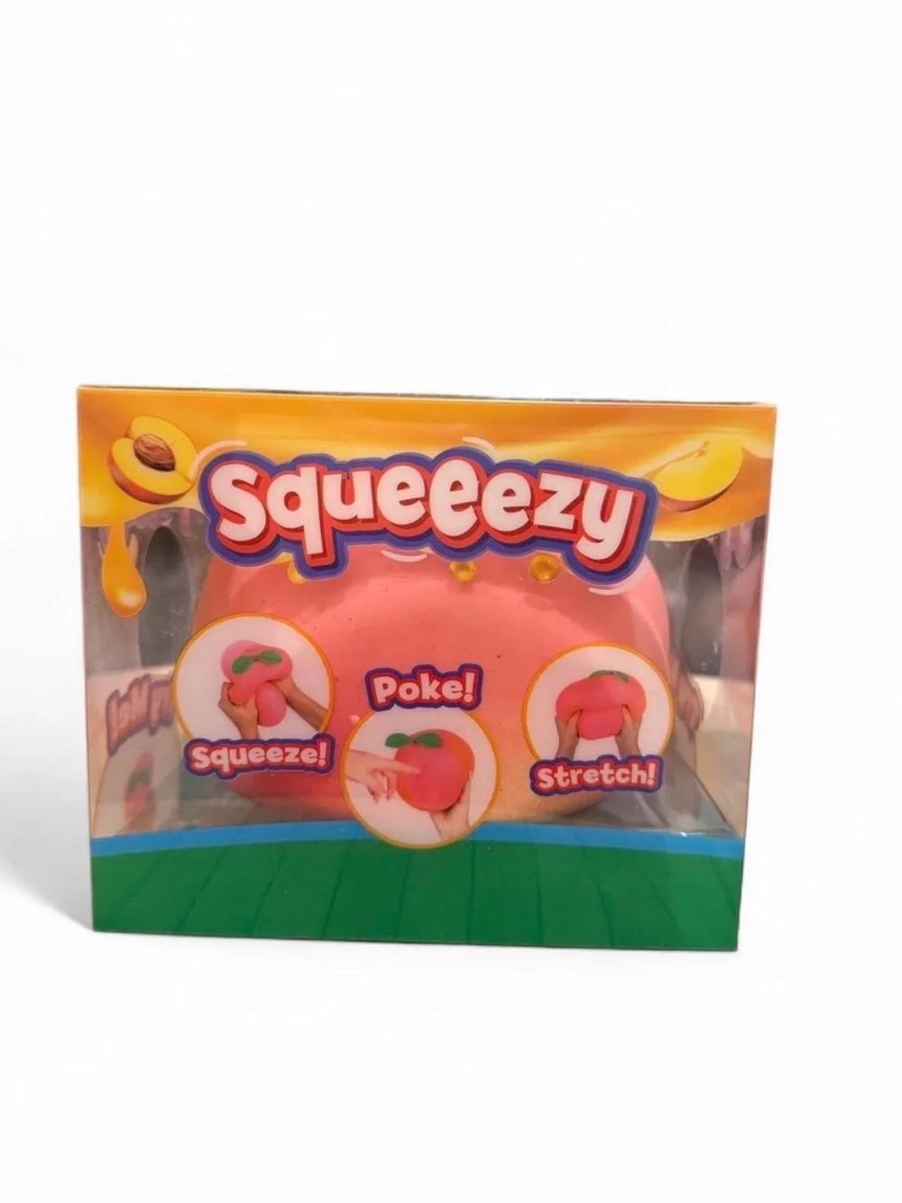 Real Squeezy peach squishy toy